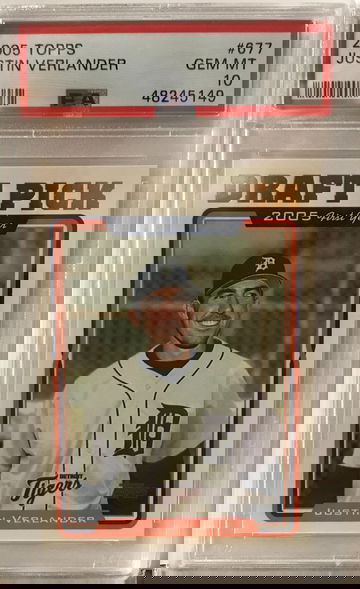 JUSTIN VERLANDER 2005 TOPPS PSA 10