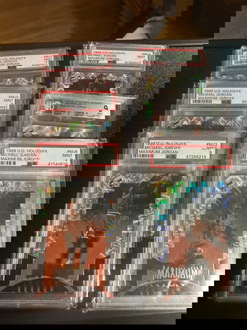 1999 UD HOLOGrFX MICHAEL JORDAN MAXIMUM JORDAN SET (6)
