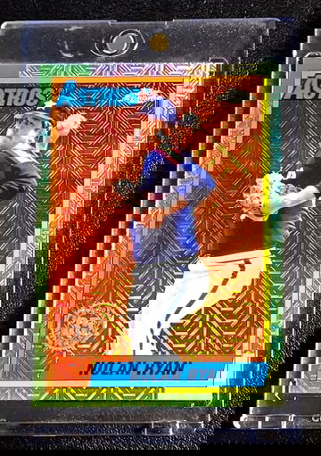 2025 Topps Series 1  Nolan Ryan  Silver Pack Mojo  Orange Refractor  /25  Astros