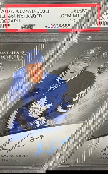 William Nylander 2016 UD Ultimate Collection Auto RC /99 PSA 10