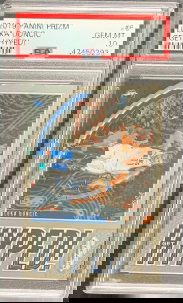 2019 Panini Prizm Luka Doncic Get Hyped! #6 PSA 10 Gem Mint
