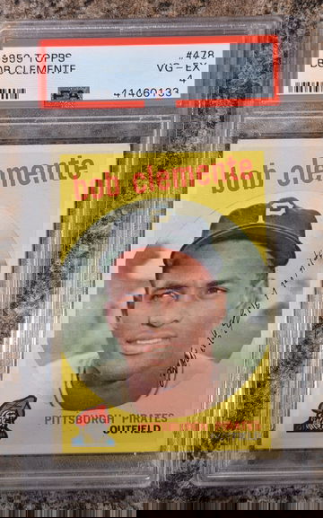 1959 Topps Roberto Clemente PSA 4 Centered