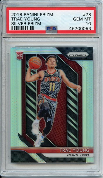 Trae Young Silver Prizm PSA 10 NEP