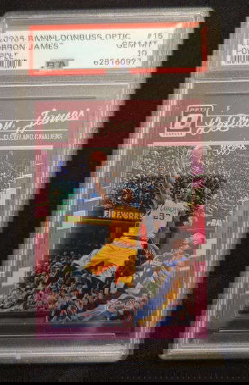 2016 Panini Optic Lebron James Purple PSA 10