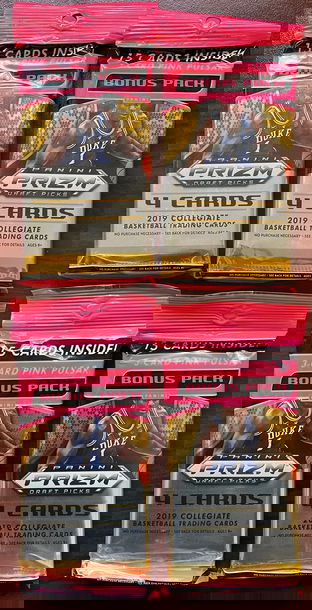 2019 - 2020 Prizm Draft Picks Basketball Cello Pack (4-LOT) (Zion, Morant, Poole, Herro)