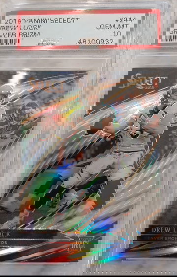 2019 Panini Select Drew Lock Silver Prizm Psa 10 Gem Mint 