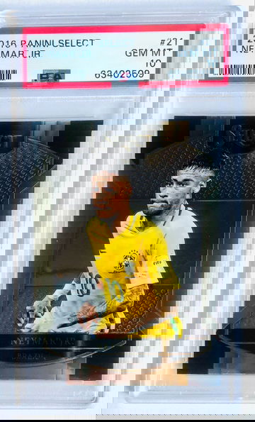 2016 Panini Select #21 Terrace Level Neymar Jr Brazil PSA 10 PSG Fifa