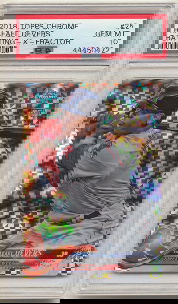 PSA 10 GEM MINT! RAFAEL DEVERS 2018 TOPPS CHROME X-FRACTOR ROOKIE CARD RC #25