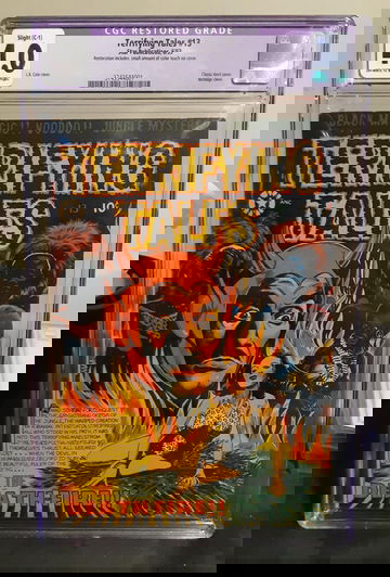 TERRIFYING TALES 13 CGC 4.0 PURPLE LABEL SMALL COLOR TOUCH CLASSIC L. B. COLE DEVIL BONFAGE COVER