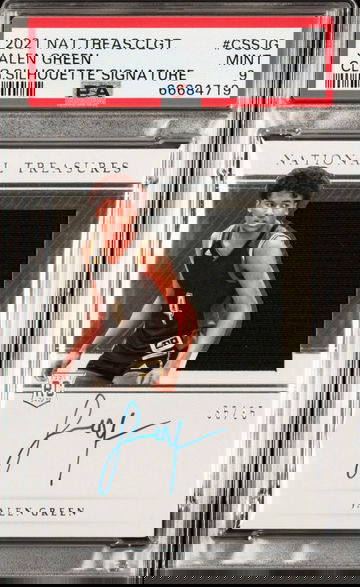 2021 Panini National Treasures Collegiate Jalen Green /35 RPA RC Auto PSA 9 Mint