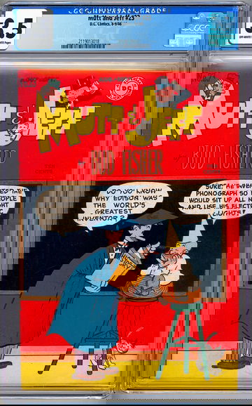 MUTT & JEFF #23 CGC 3.5 GOLDEN AGE LEGEND BUD FISHER STORY COVER & ART DC 1946