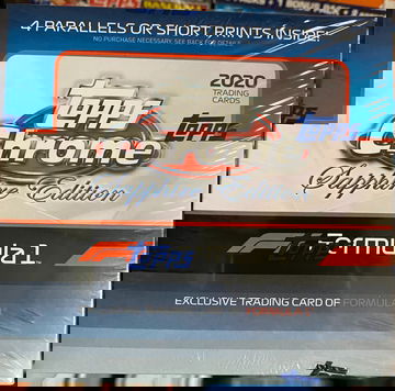 2020-2021 Topps Chrome Sapphire F1 Racing Sealed Box
