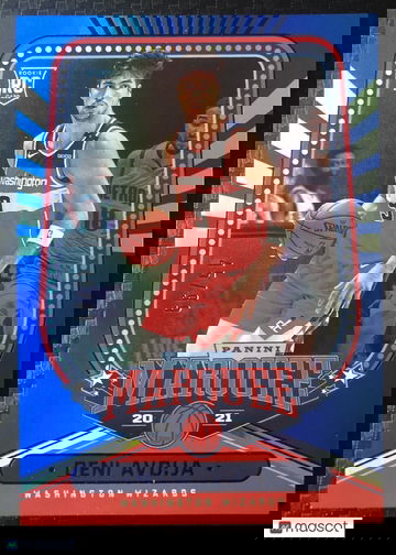 Deni Avdija 2020 Chronicles Marquee Blue Parallel Rookie Serial #45/99 Wizards