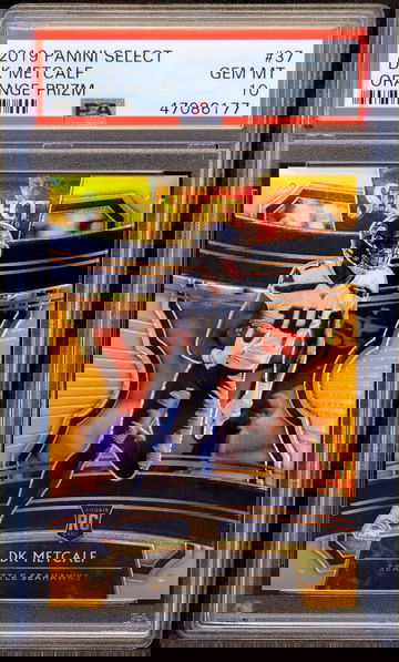 2019 DK METCALF ROOKIE RC 🔥 Select Concourse ORANGE Prizm #/49 🔥 PSA 10 POP 7