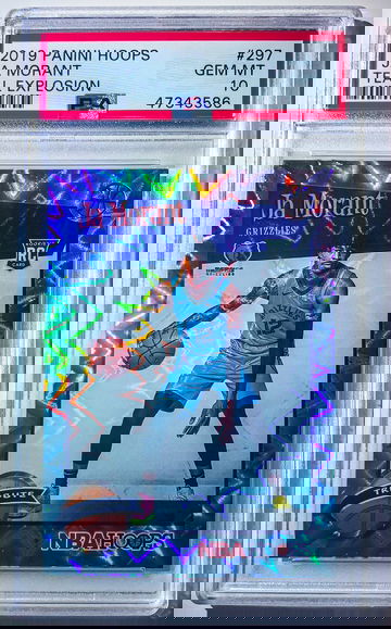 2019 Hoops Ja Morant Rookie Tribute Teal Explosion PSA 10