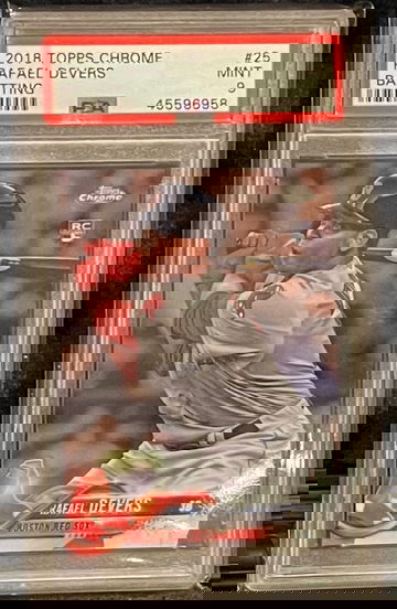 2018 Rafael Devers Topps Chrome Rookie # 25 PSA 9