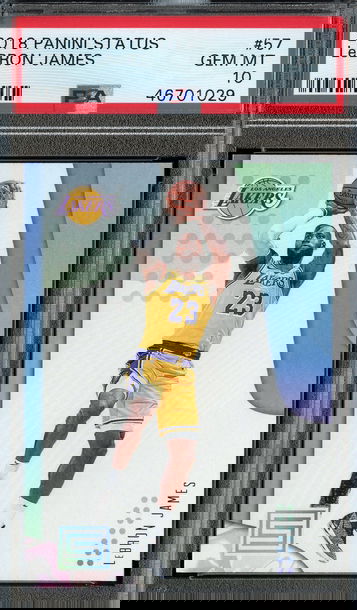 2018 Status #57 LeBron James PSA 10 Gem Mint