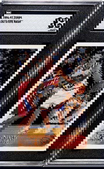 1996 topps Dteve Nash rookie sgc 8   Buy this card receive 3 additional cards will be rookie stars.