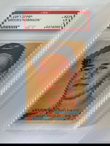 1957 Topps #328 Brooks Robinson PSA 5