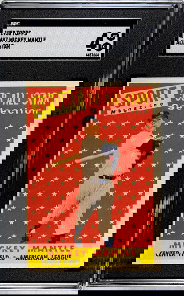 1958 Topps #487 Mickey Mantle All-Star SGC 4