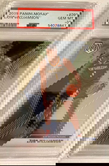 2019 Panini Mosaic Zion Williamson PSA 10 Rookie Card