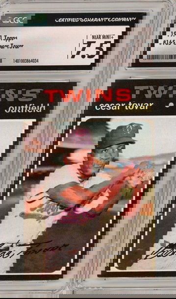 1971 Topps Cesar Tovar #165 CGC 7.5 P1354