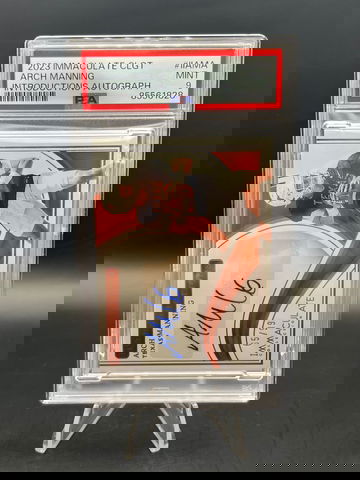 Arch Manning 2023 Immaculate Collegiate Introductions Autograph /99 PSA 9 - Longhorns