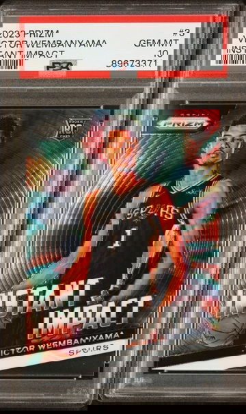 2023 Panini Prizm Instant Impact Victor Wembanyama #3 PSA 10