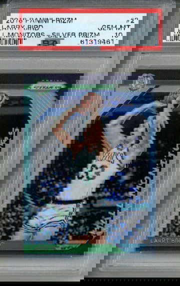 2018 PANINI PRIZM HALL MONITORS SILVER PRIZM LARRY BIRD CELTICS PSA 10 LOW POP