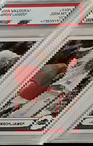 2004 Bazooka #100 LeBron James Cleveland Cavaliers PSA 10 GEM MINT