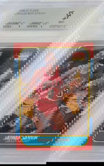 George Gervin Fleer 1986 #36