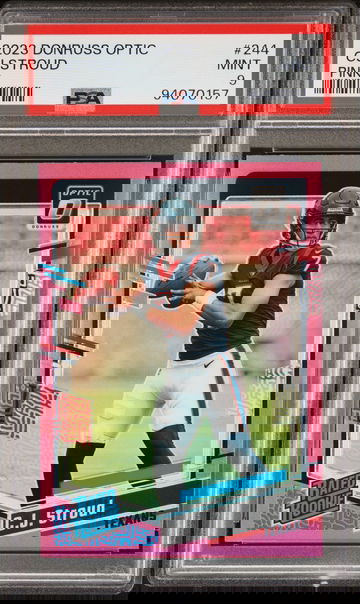 2023 Panini Donruss Optic Pink CJ Stroud #244 RC PSA 9