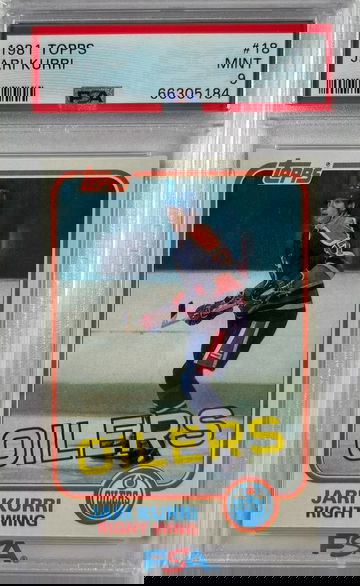 1981 Topps Jari Kurri RC Rookie Card PSA 9 Mint