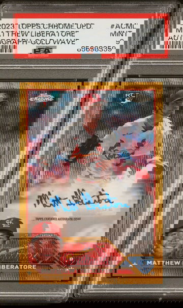 2023 Topps Chrome Update Autograph Matthew Liberatore #ACML PSA 9