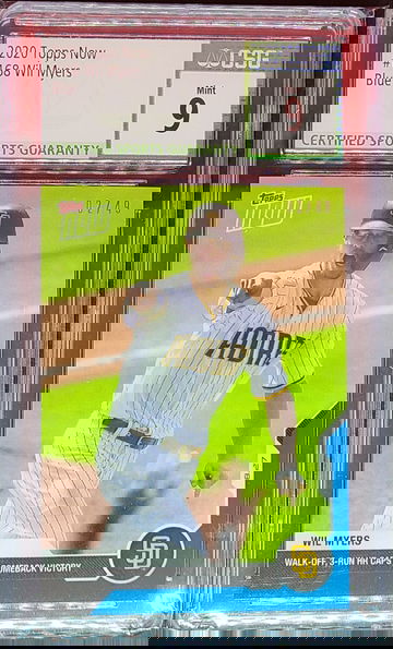 2020 Topps Now #168 Wil Myers Blue 02/49 CSG Mint 9