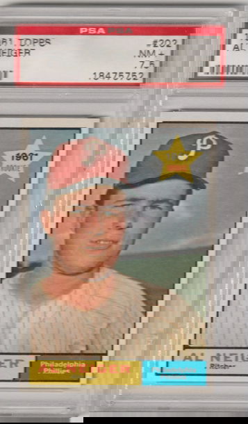 1961 Topps Al Neiger PSA 7.5 (Near Mint Plus)