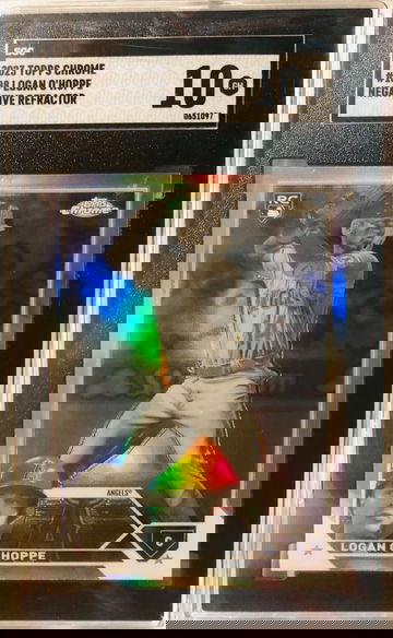 2023 Topps Chrome LOGAN O'HOPPE Negative Refractor SGC 10