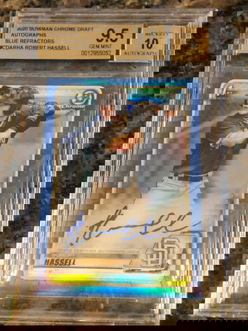 Robert Hassell blue bgs 9.5/10 auto 