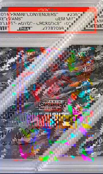 Mike Evans Cracked Ice /22 PSA 10