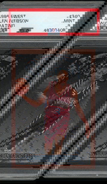 1996 Finest #240 Allen Iverson RC PSA 9