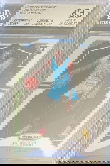 2019-20 Panini Prizm Silver Ja Morant Rookie BGS 8.5