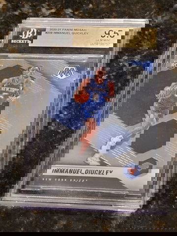 2020-21 Mosaic Immanuel Quickley #208 BGS 9.5