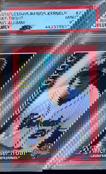 2010 Cedar Rapids Kernels Mike Trout PSA9