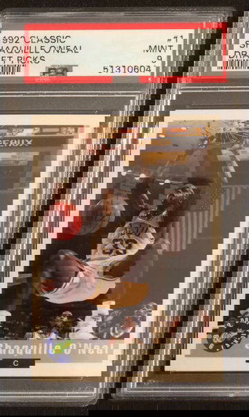 1992 Classic Draft Picks Shaquille O'Neal #1 PSA 9 Mint