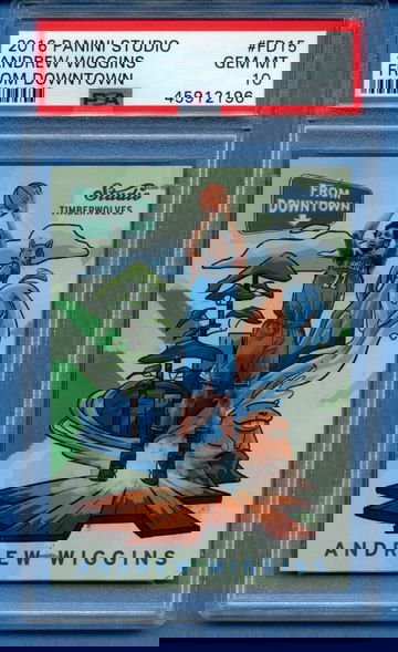 PSA 10 Andrew Wiggins 2016-17 Panini Studio From Downtown #FD15 Golden State Warriors