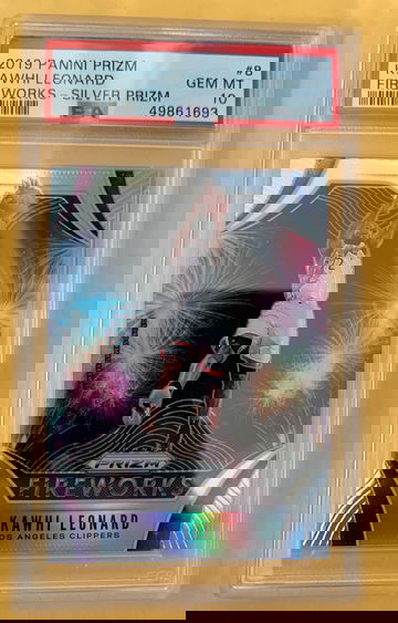 2019 prizm kawhi leonard silver fireworks 