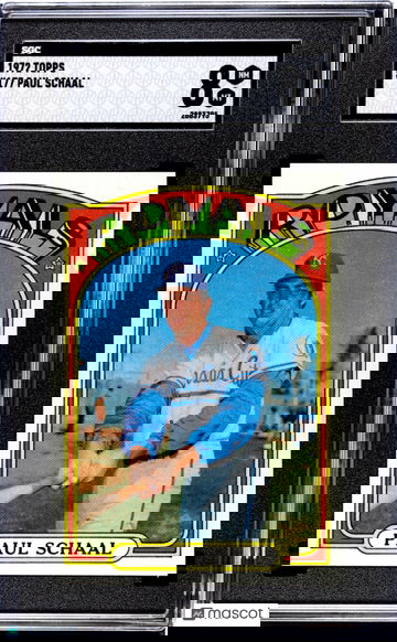 1972 Topps Paul Schaal #177 SGC 8