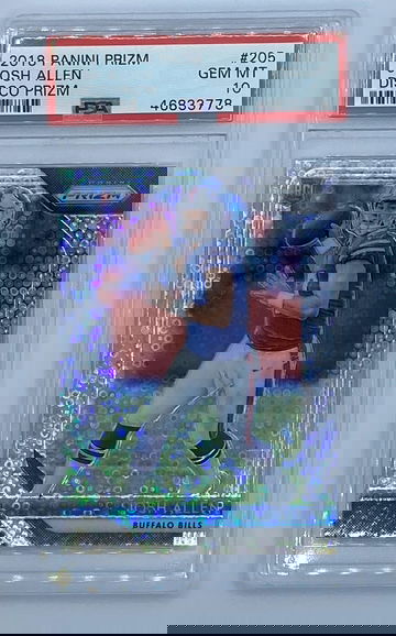 2018 Panini Prizm Disco Josh Allen PSA 10