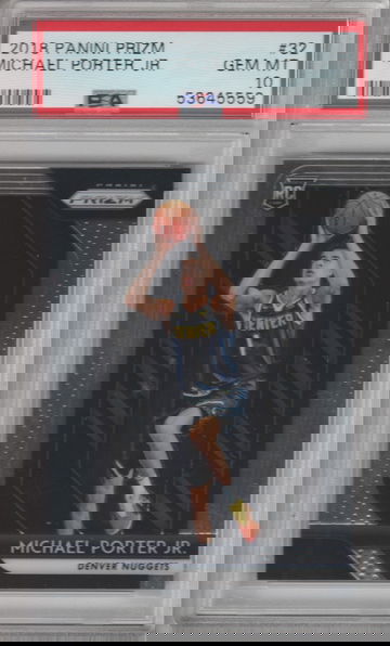 2018 Panini Prizm #32 Michael Porter Jr. PSA 10 GEM MT