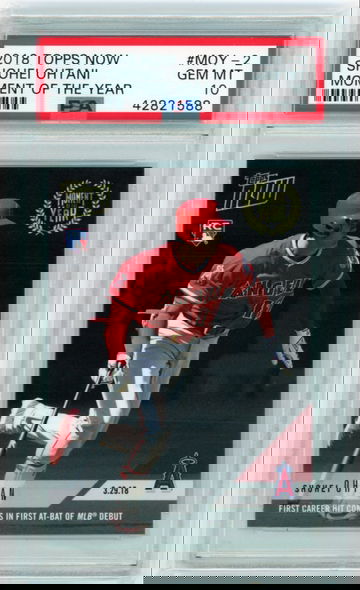 2018 Topps Now #MOY-2 Shohei Ohtani Moment of the Year PSA 10 GEM MINT!